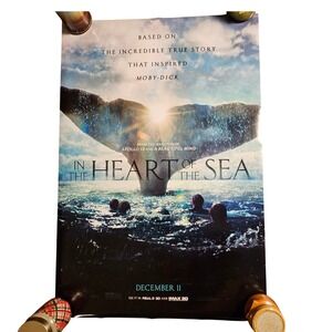 In the Heart of the Sea 2015 Movie Poster 27x40 Cillian Murphy Chris Hemsworth